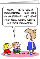 Girl sues her valentine for palimony, Happy Valentines Day! card