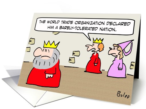 King declared a barely-tolerated nation. card (657997)