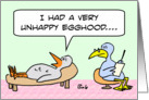 Bird had an unhappy egghood. card