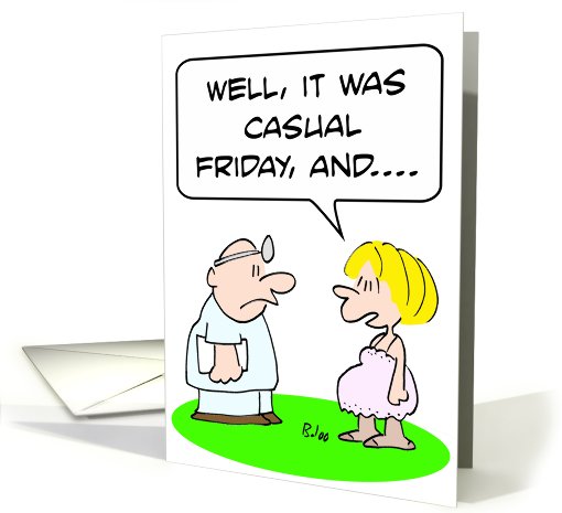 Casual Friday Pregnancy card (684768)