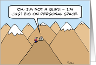 Guru - big on personal space card
