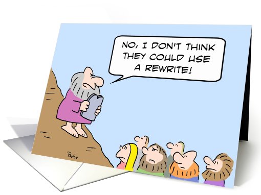 Commandments could use a rewrite card (708627)