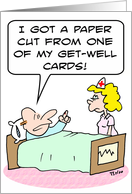 Paper cut from get well card