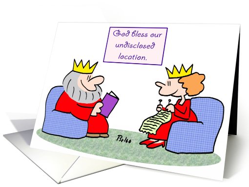 God Bless our Undisclosed Location card (730694)