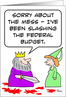 Slashing the Federal budge card