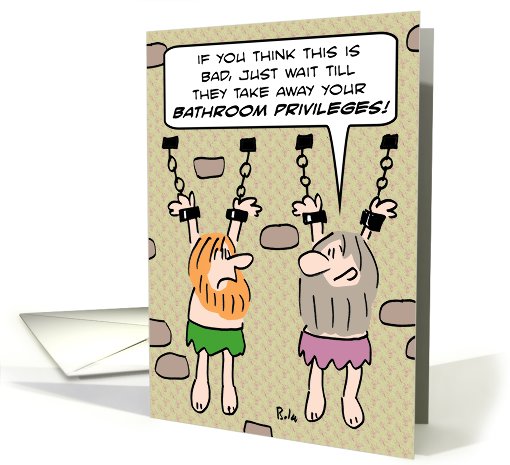Bathroom privileges for prisoners card (730697)