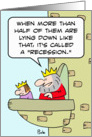 King explains recession card