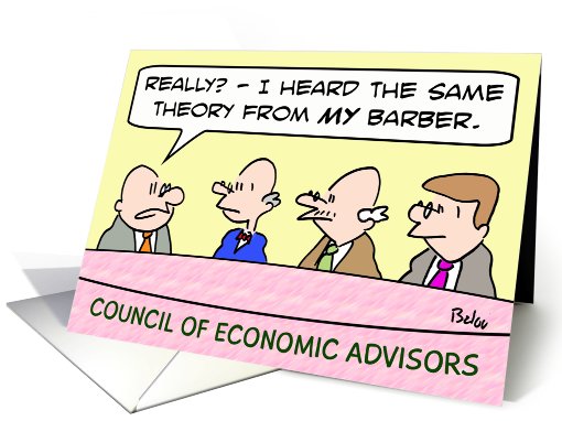 Barber's economic theory card (737118)