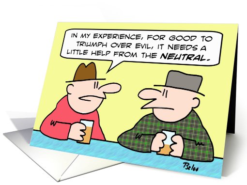 Good triumph over evil card (737136)