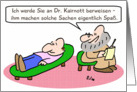 Refer to another psychiatrist - German language card