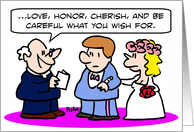 love, honor, cherish...