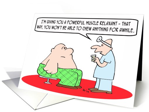 Powerful muscle relaxant card (743253)
