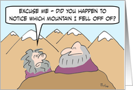 Which mountain did I fall off of? card
