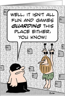 Fun and games guarding card