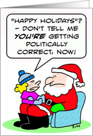 Happy holidays, politically correct card