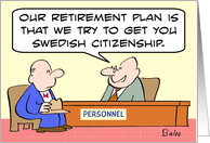 Swedish retirement plan card