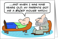 Ricky Mouse watch card
