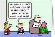 Dad knows about sex card
