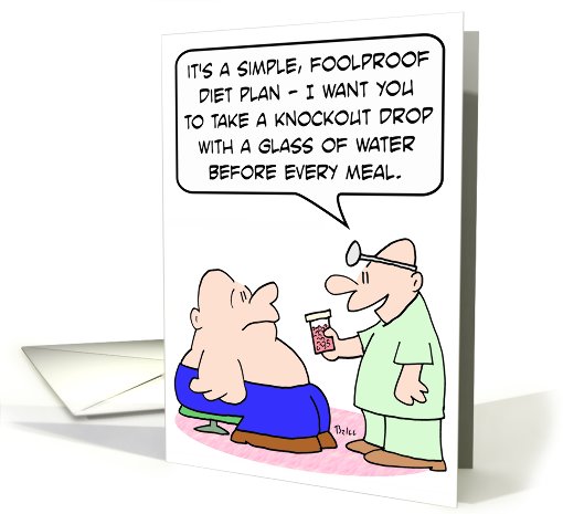 Knockout drop diet card (753040)