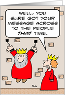 Your message across card