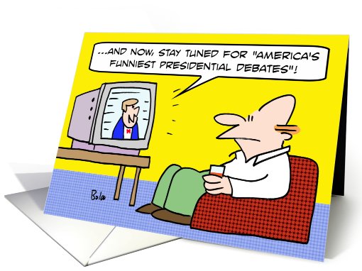America's funniest presidential debates card (756878)