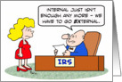 Internal has to go external - IRS - Happy tax day! card