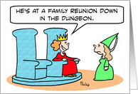 King’s family reunion in dungeon - Invitation card