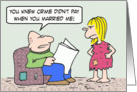 Crime doesn’t pay! Happy anniversary! for wife card