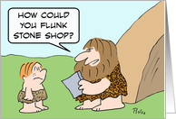 Flunk stone shop card