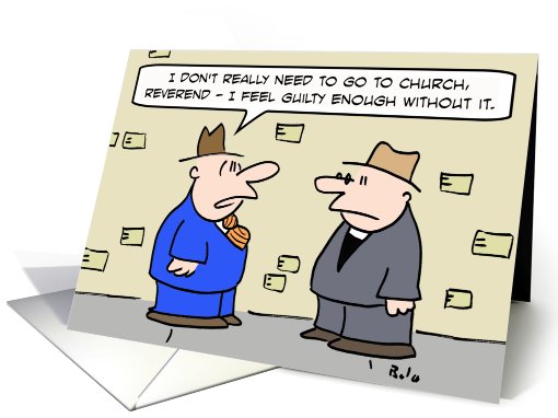 Guilty enough without church card (764821)