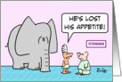 Elephant lost appetite card
