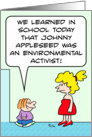Johnny Appleseed - environmentalist card