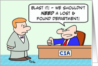 CIA lost and found card