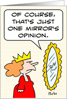 Just one mirror’s opinion card