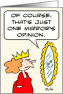 Just one mirror’s opinion card