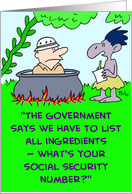 What’s your Social Security number? card