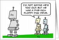 Old robot has floppy drive card