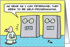 People are self-programming card