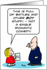 No romantic comedies in the Bible. card