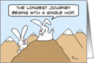 The longest journey begins with a single hop! Rabbit guru card