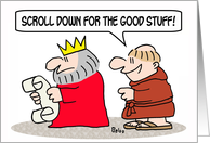 King. Scroll down for the good stuff! card