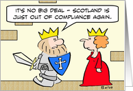 King says Scotland is out of compliance again. card