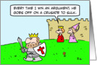 King loses argument, goes on Crusade to sulk. card