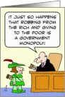 Robbing the rich and giving to the poor - Robin Ho card