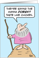Manna doesn’t taste like chicken card