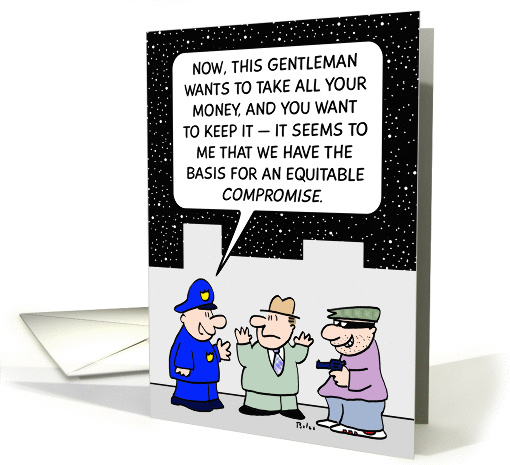 An equitable compromise card (847883)