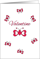 Valentine Heart Butterflies card