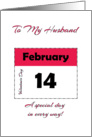 My Husband’s Valentine Birthday - Feb 14 card