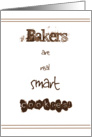 Happy Birthday Card for Baker card