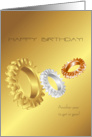 Get in Gear Happy Birthday card